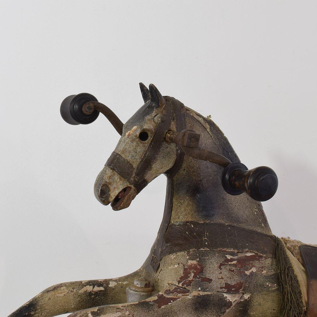 Late 19th Century French Tricycle Horse 6