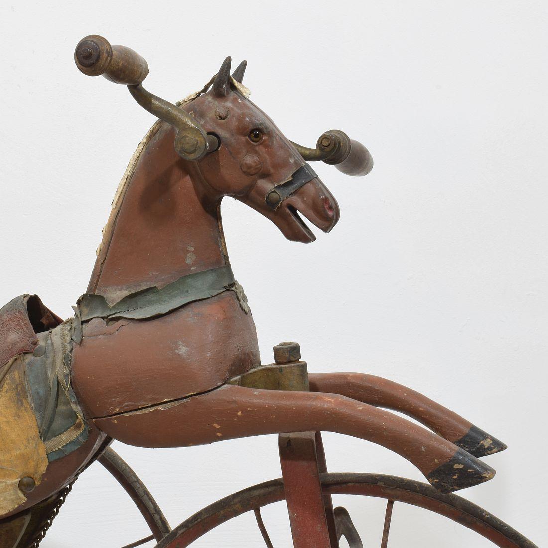 Late 19th Century French Tricycle Horse For Sale 4