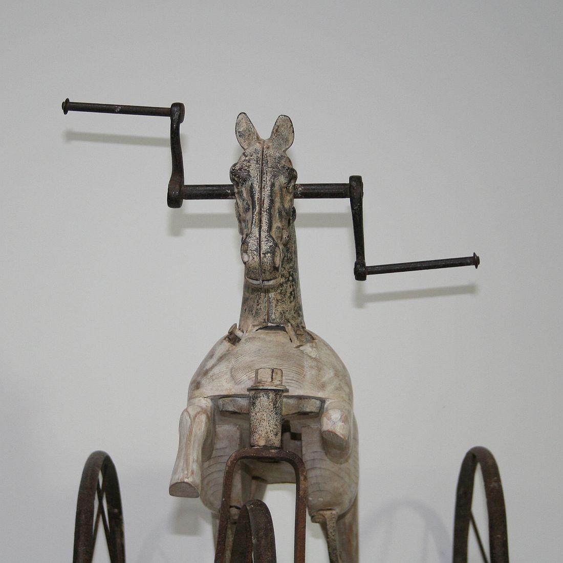 Late 19th Century French Tricycle Horse 7