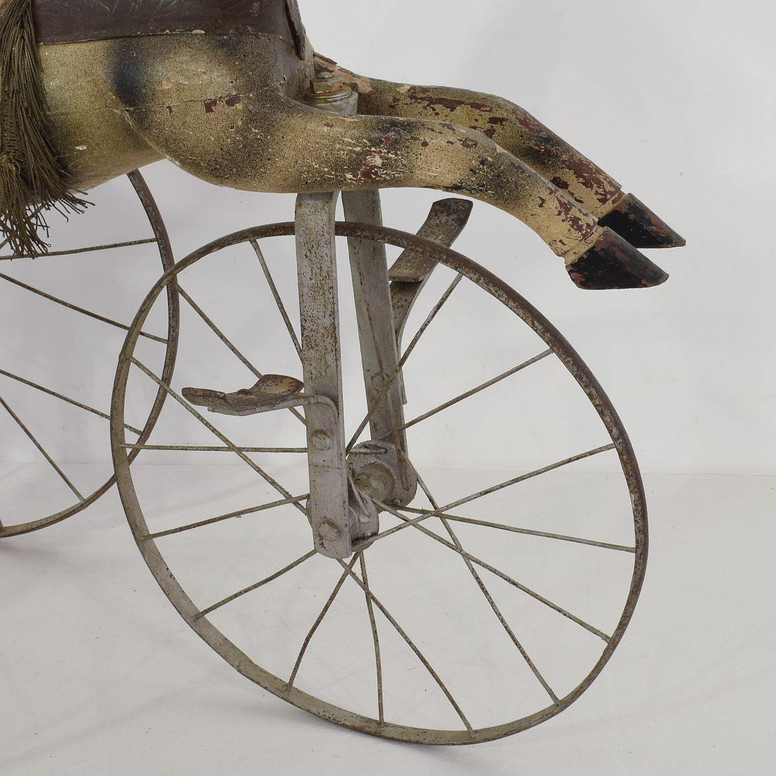 Late 19th Century French Tricycle Horse 7