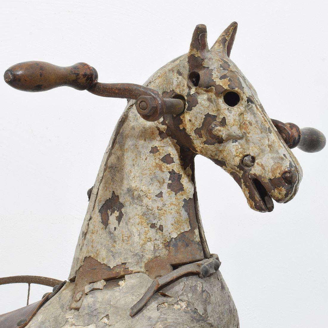 Late 19th Century French Tricycle Horse 5