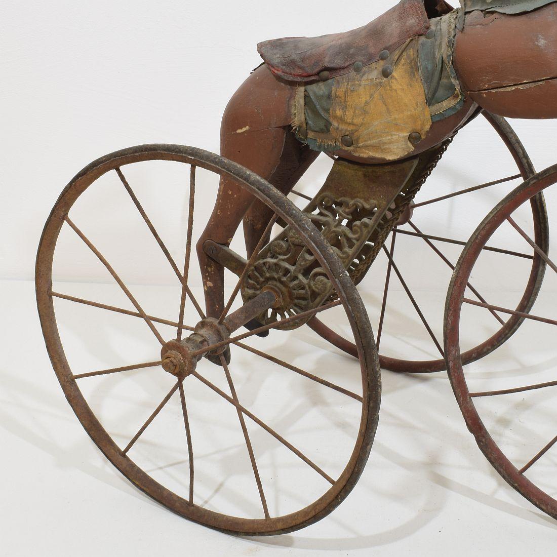 Late 19th Century French Tricycle Horse For Sale 5