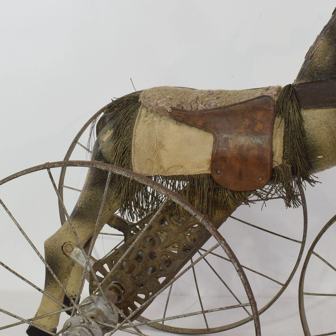Late 19th Century French Tricycle Horse 8