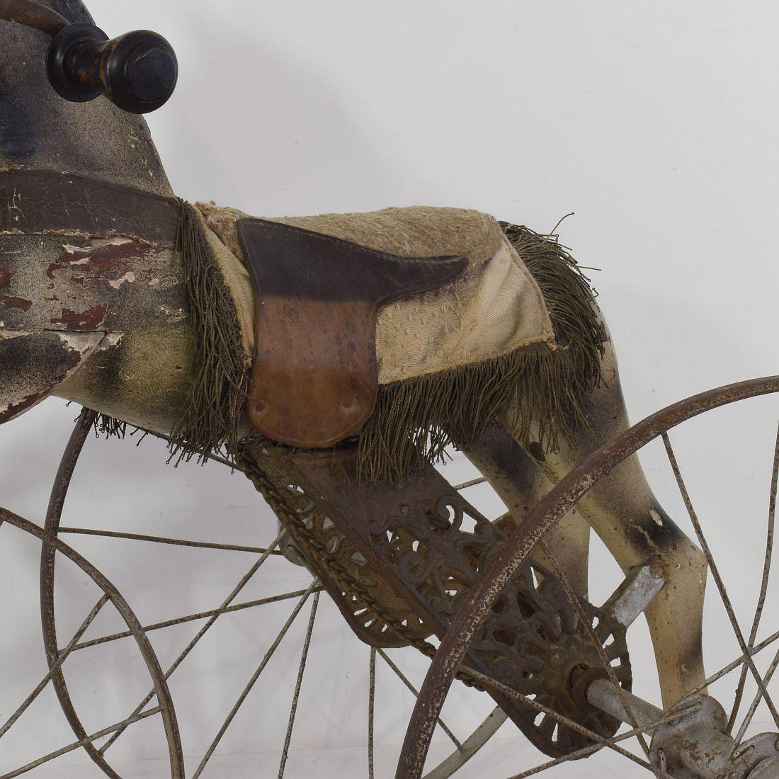 Late 19th Century French Tricycle Horse 9