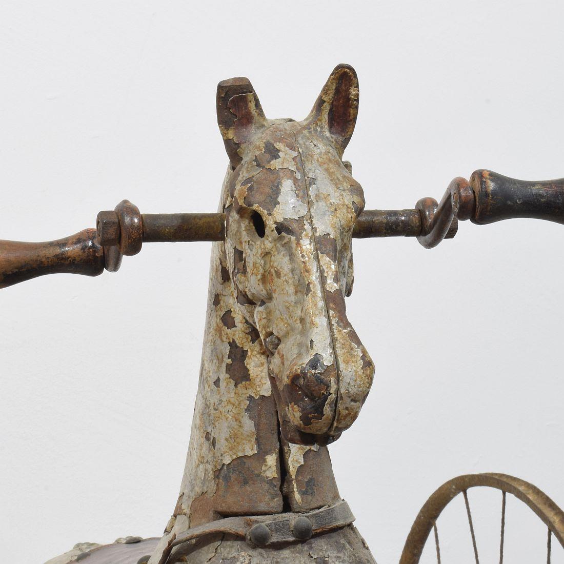 Late 19th Century French Tricycle Horse 7