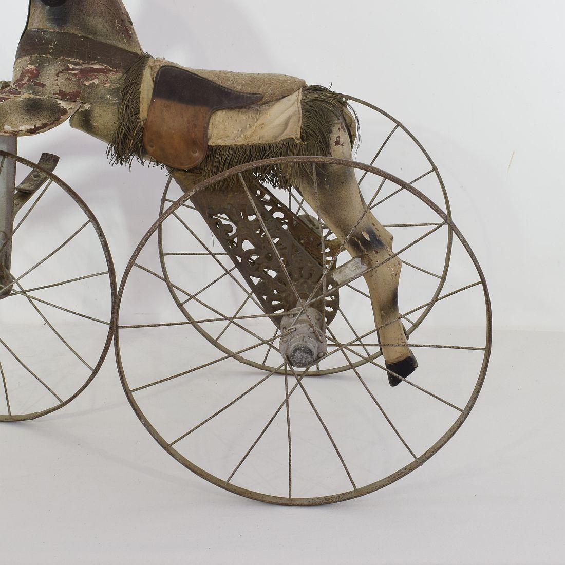 Late 19th Century French Tricycle Horse 10