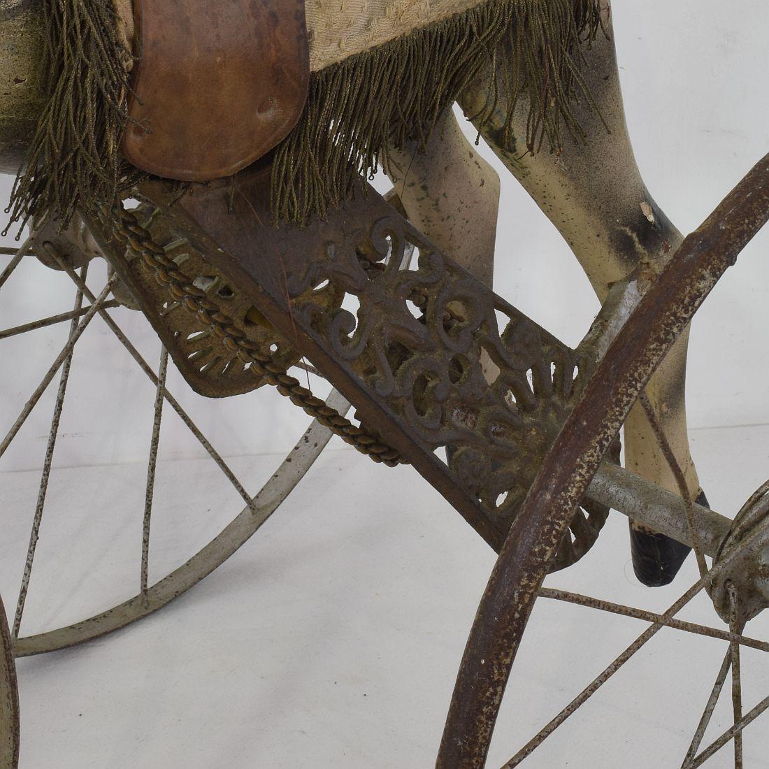 Late 19th Century French Tricycle Horse 11