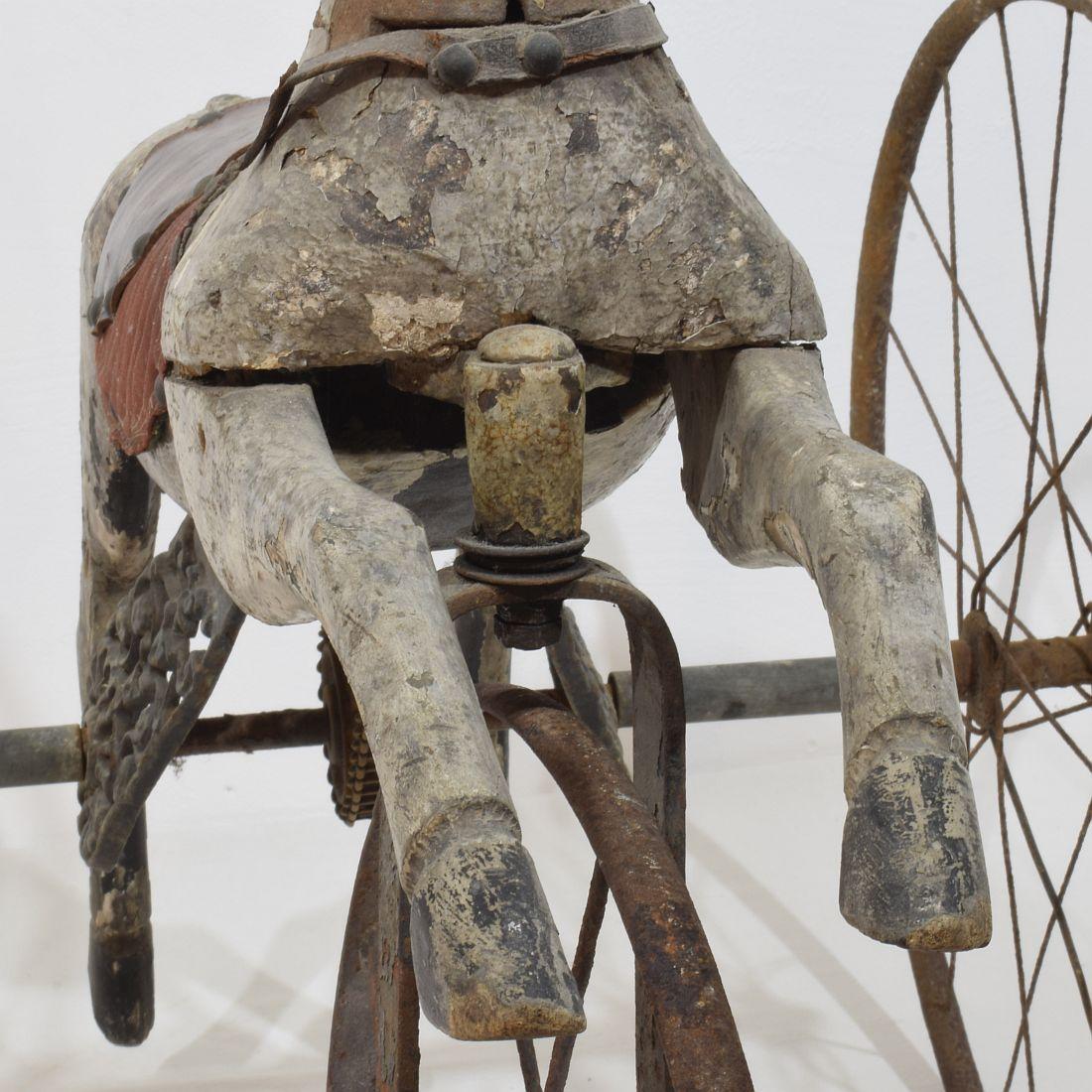 Late 19th Century French Tricycle Horse 9