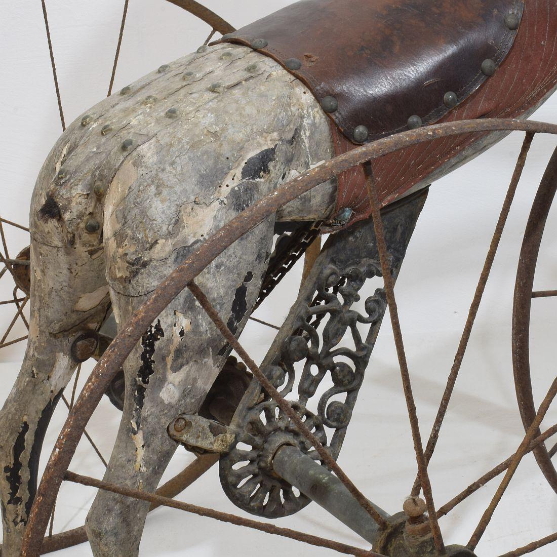 Late 19th Century French Tricycle Horse 11