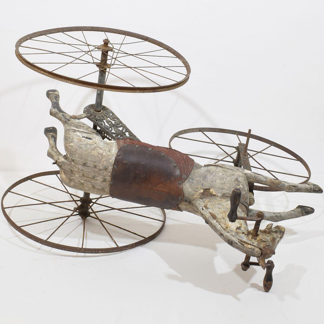 Late 19th Century French Tricycle Horse 13