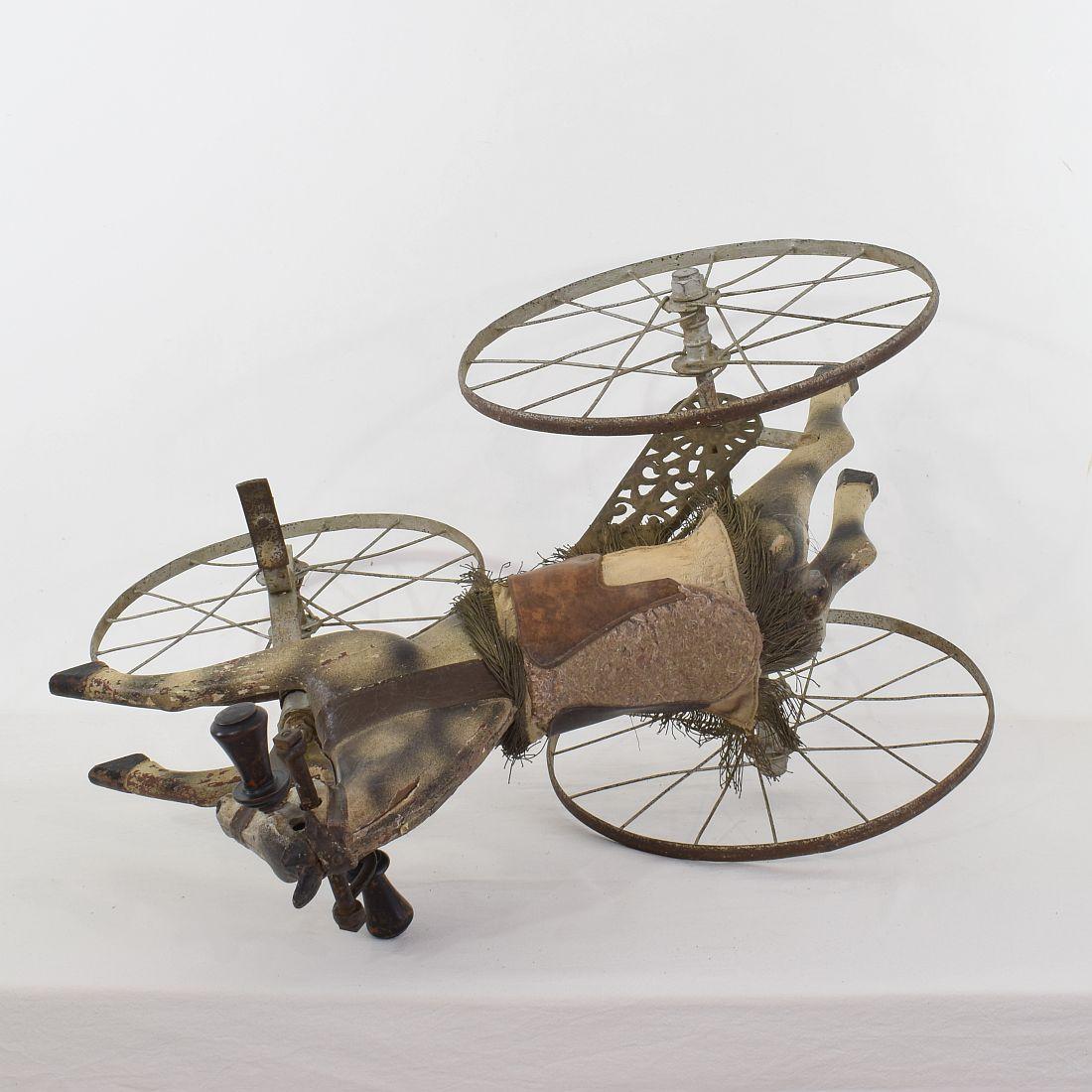 Late 19th Century French Tricycle Horse 16