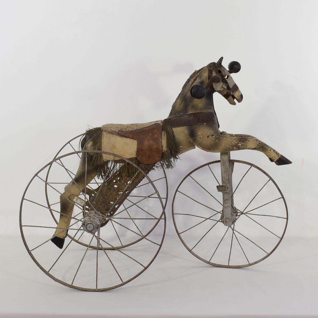 Late 19th Century French Tricycle Horse In Good Condition In Buisson, FR