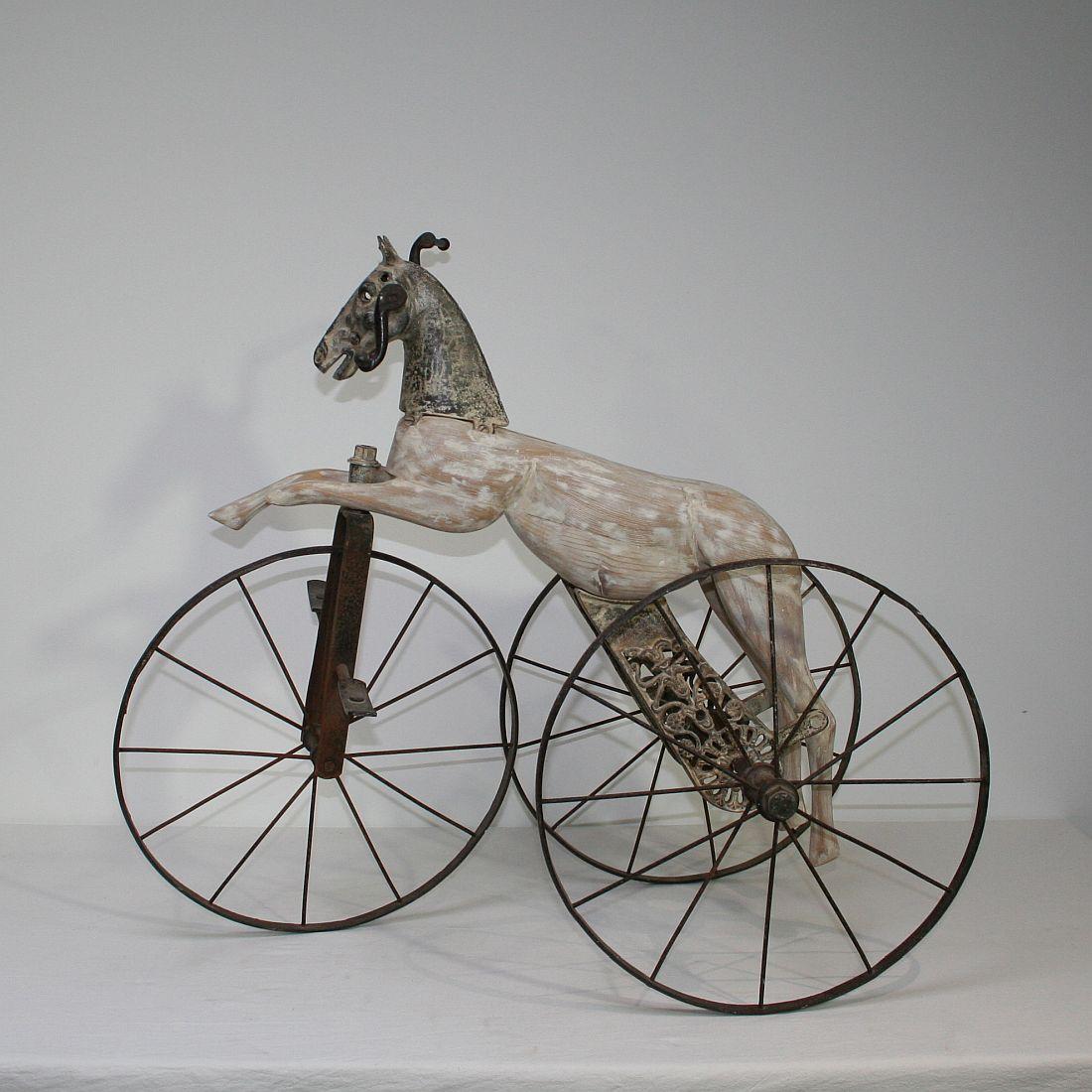 Iron Late 19th Century French Tricycle Horse