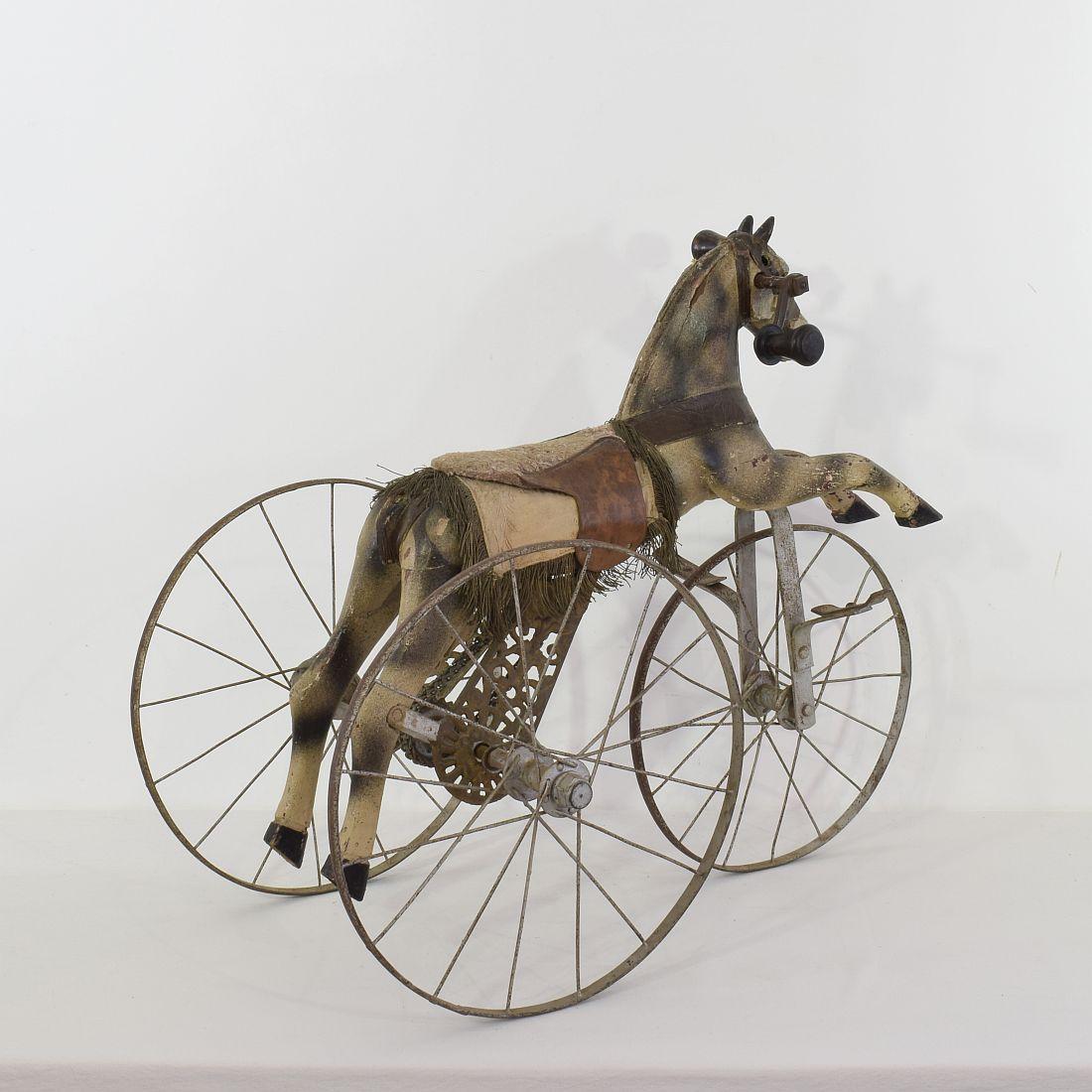 Iron Late 19th Century French Tricycle Horse