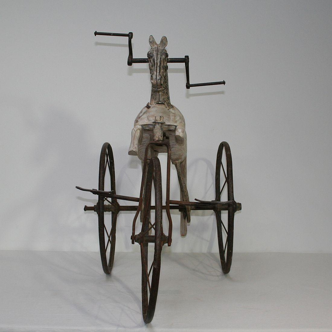 Late 19th Century French Tricycle Horse 1