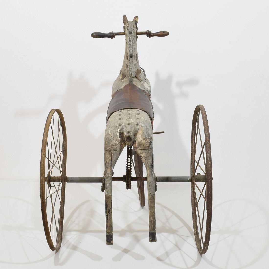 Iron Late 19th Century French Tricycle Horse