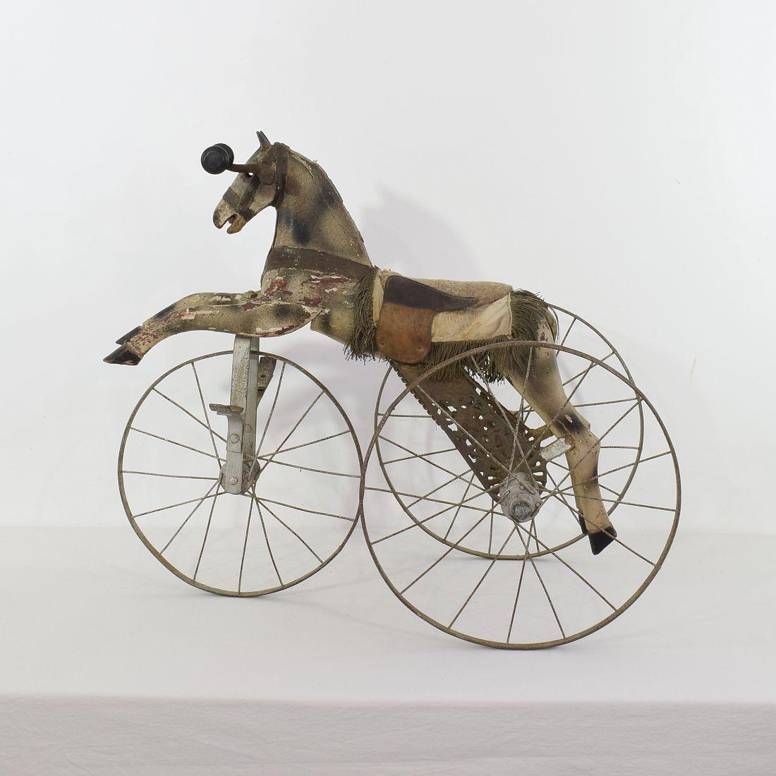 Late 19th Century French Tricycle Horse 3