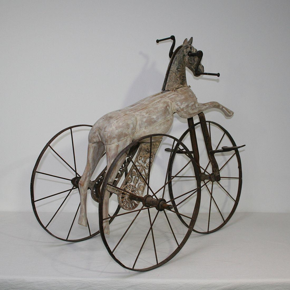 Late 19th Century French Tricycle Horse 4