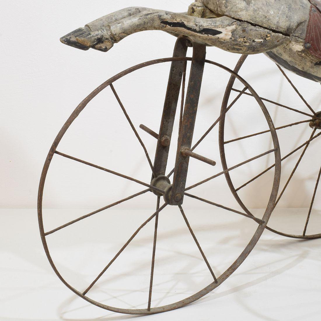 Late 19th Century French Tricycle Horse 3
