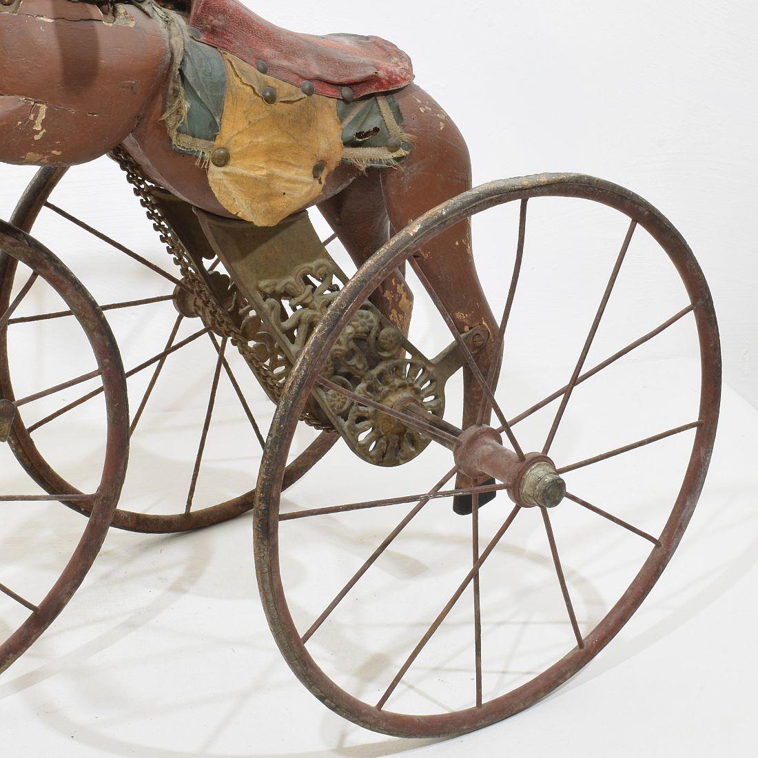 Late 19th Century French Tricycle Horse For Sale 3