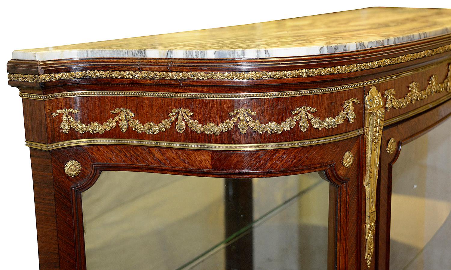 Louis XVI Late 19th Century French Vitrine by Francoise Linke For Sale