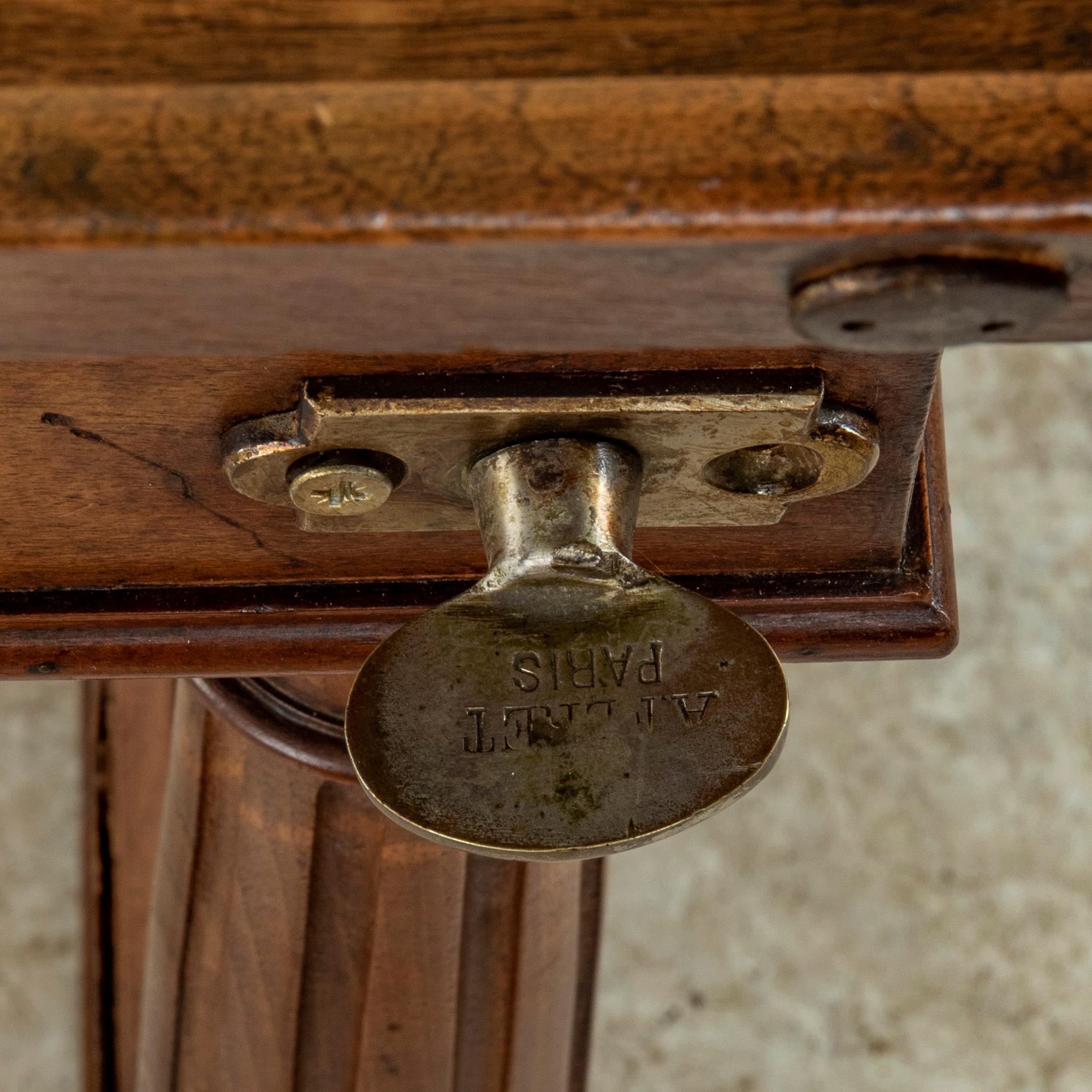 Late 19th Century French Walnut Adjustable Feret Architect's Desk, Standing Desk 9
