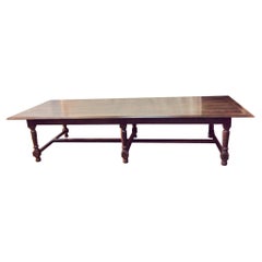 Late 19th Century French Walnut Dining Table