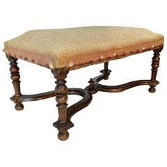 Late 19th Century French Walnut Ottoman