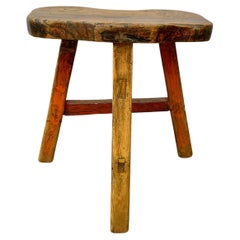Late 19th Century French Walnut Stool