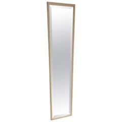 Antique Late 19th Century French Wood and Beveled Glass Large Mirror, 1890s