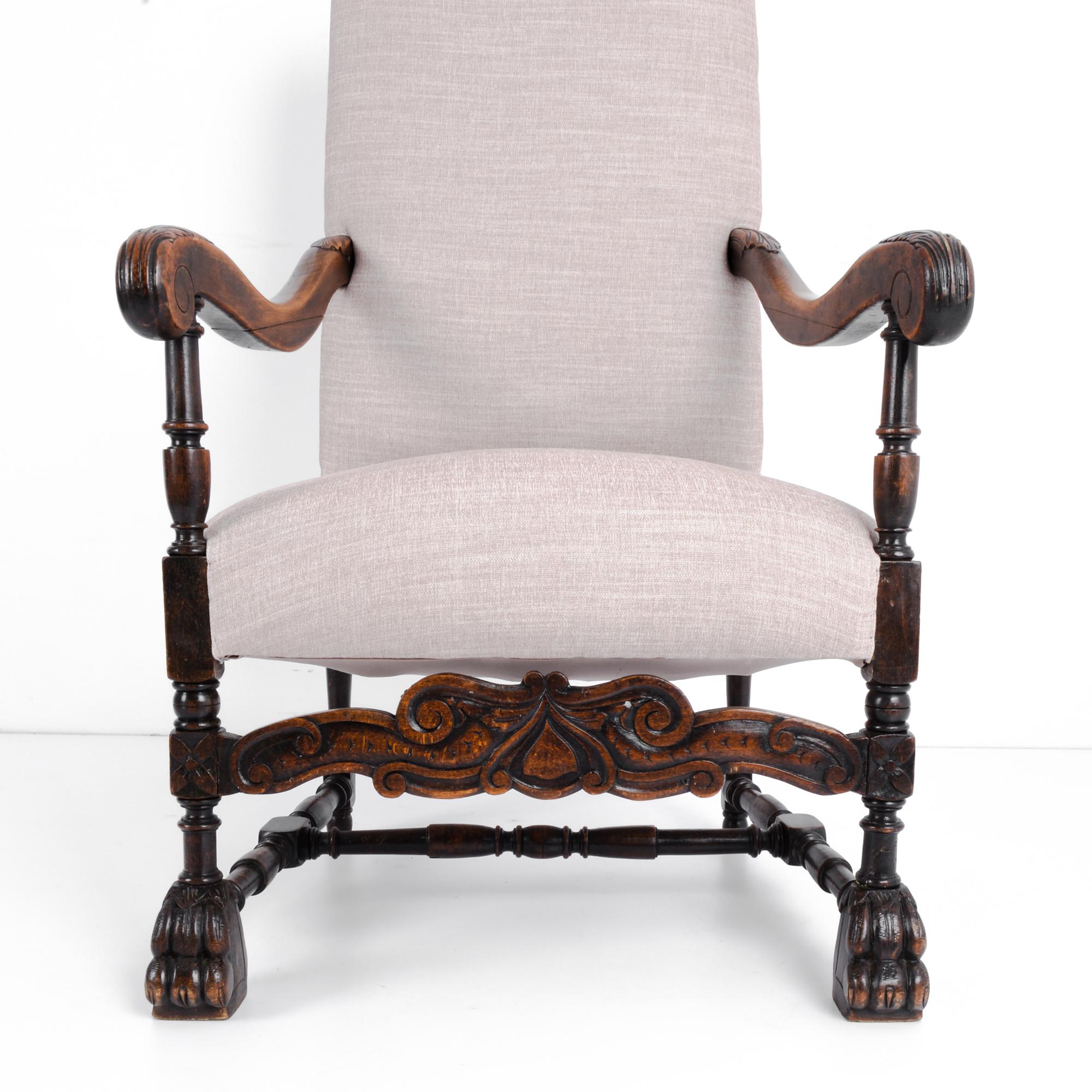 Late 19th Century French Wooden Armchair 9