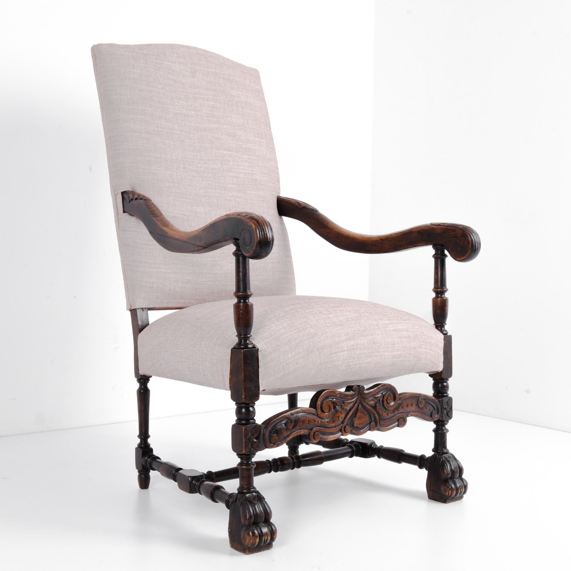 Late 19th Century French Wooden Armchair 10