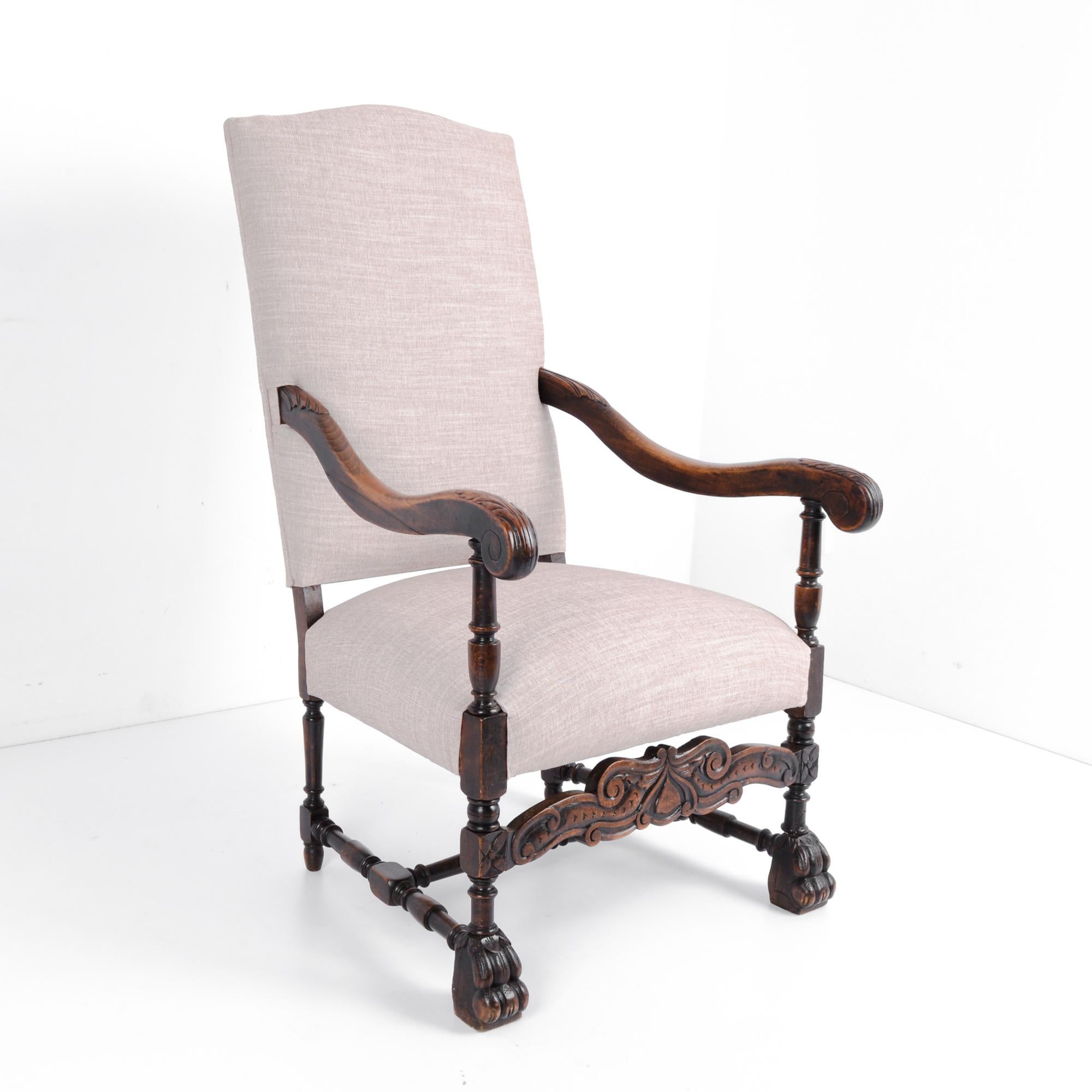 Late 19th Century French Wooden Armchair 2