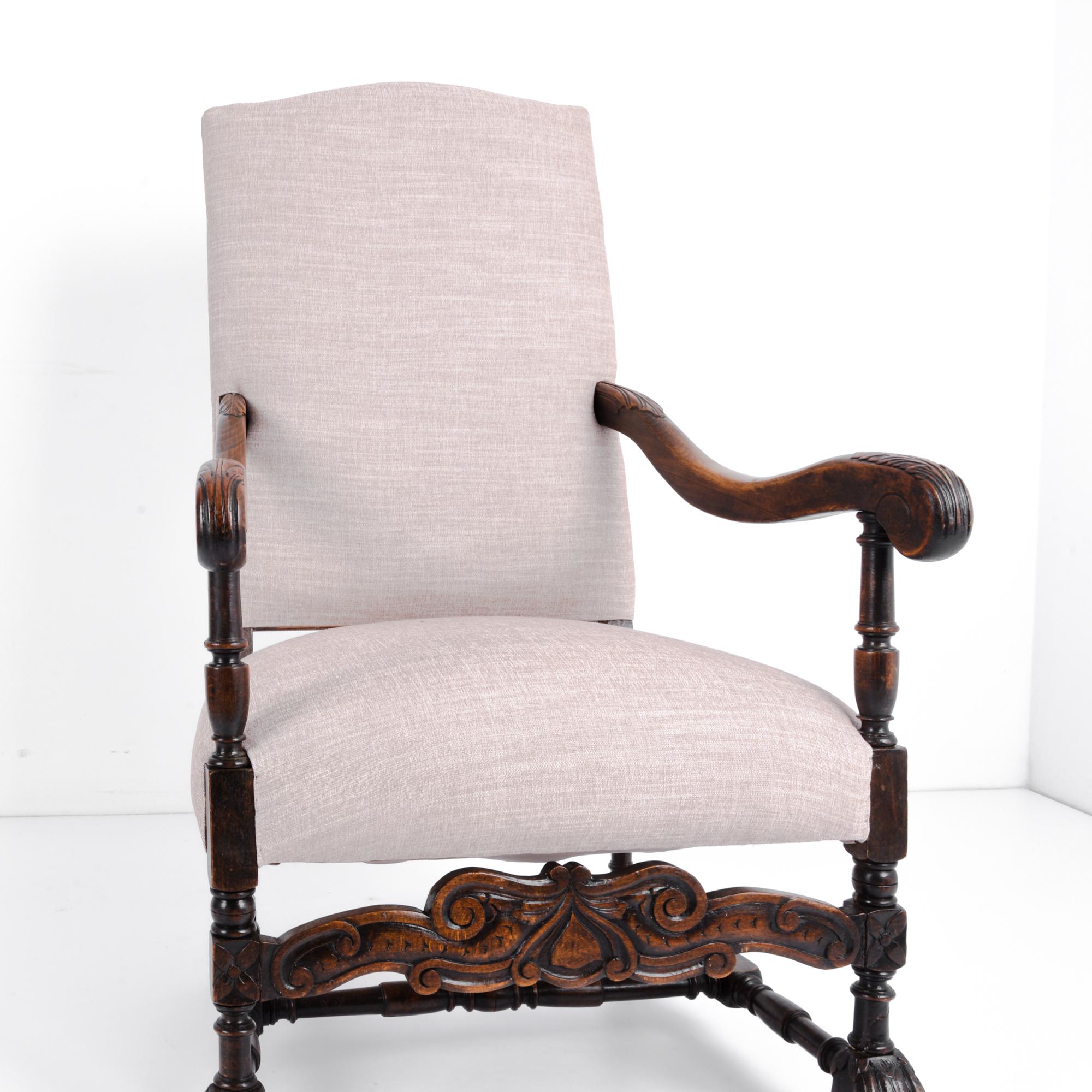 Late 19th Century French Wooden Armchair 3