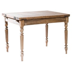 Late 19th Century French Wooden Folding Table