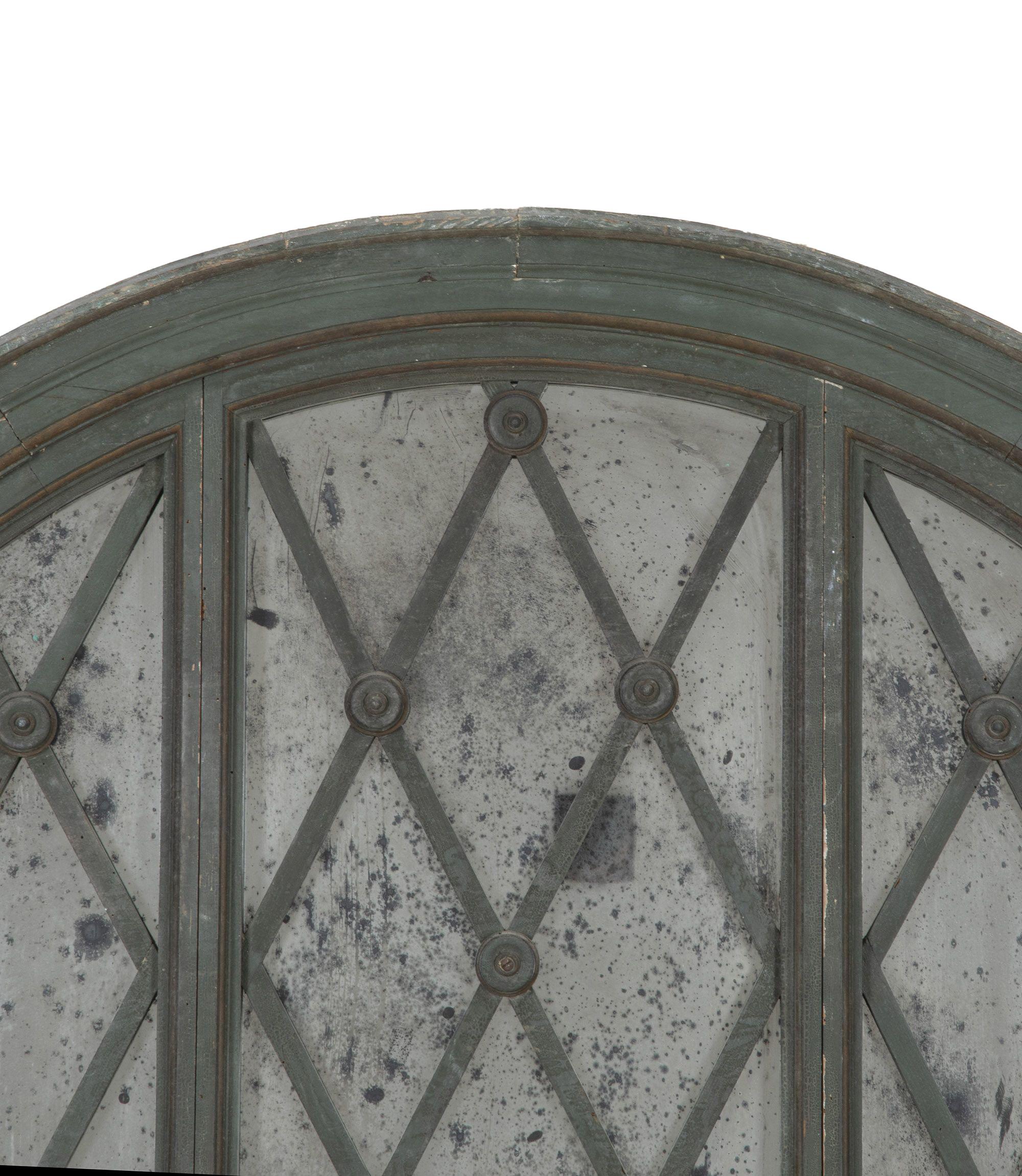 Specchio Cornice di finestra in legno francese della fine del XIX secolo trasformata in specchio in vendita