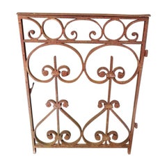 Late 19th Century French Wrought Iron Garden Door