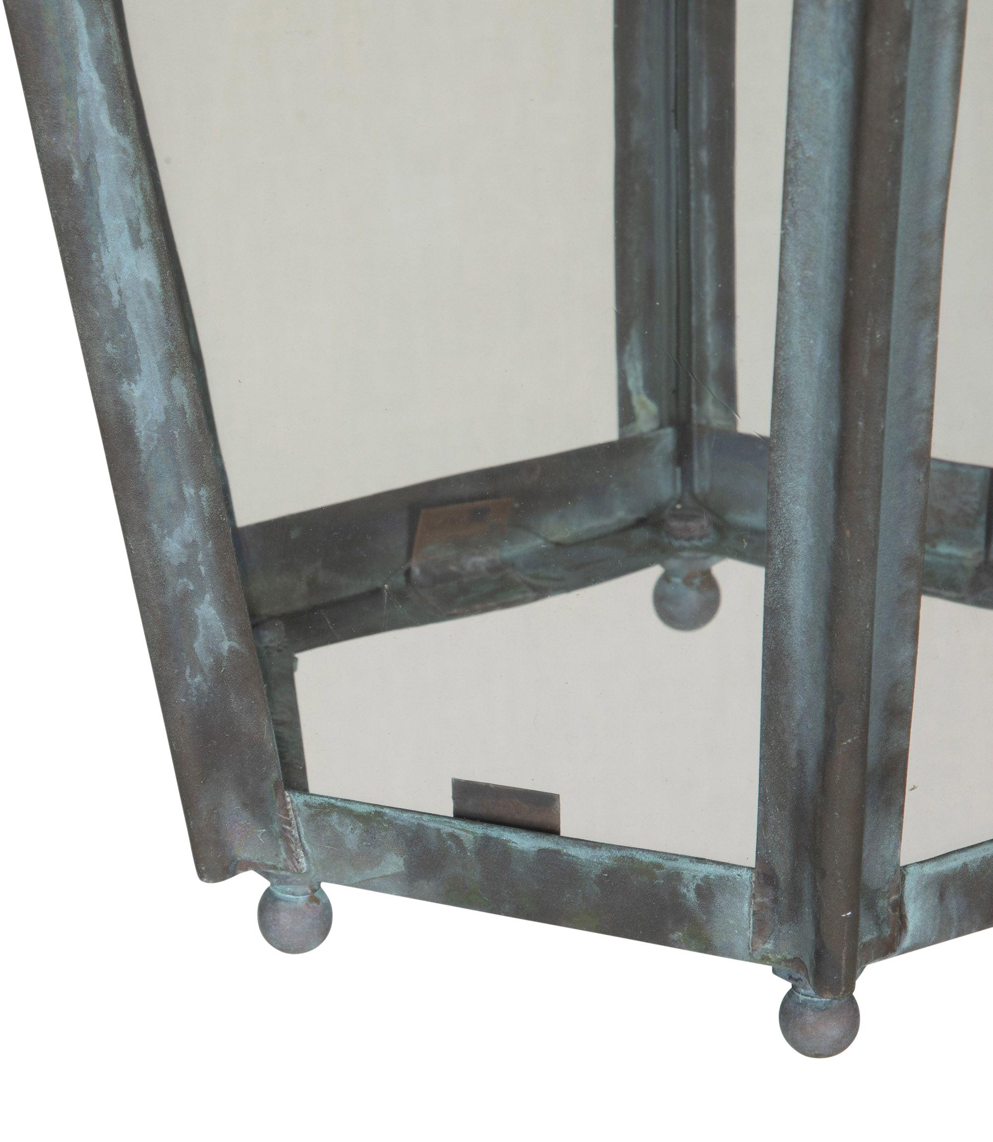 Farol francés de zinc de finales del siglo XIX en Bueno estado para la venta en Tetbury, Gloucestershire