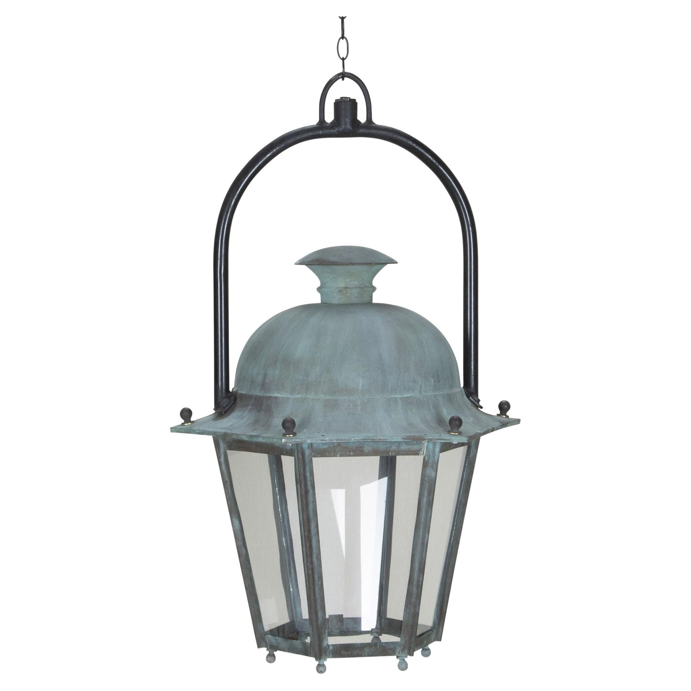 Late 19th Century French Zinc Lantern