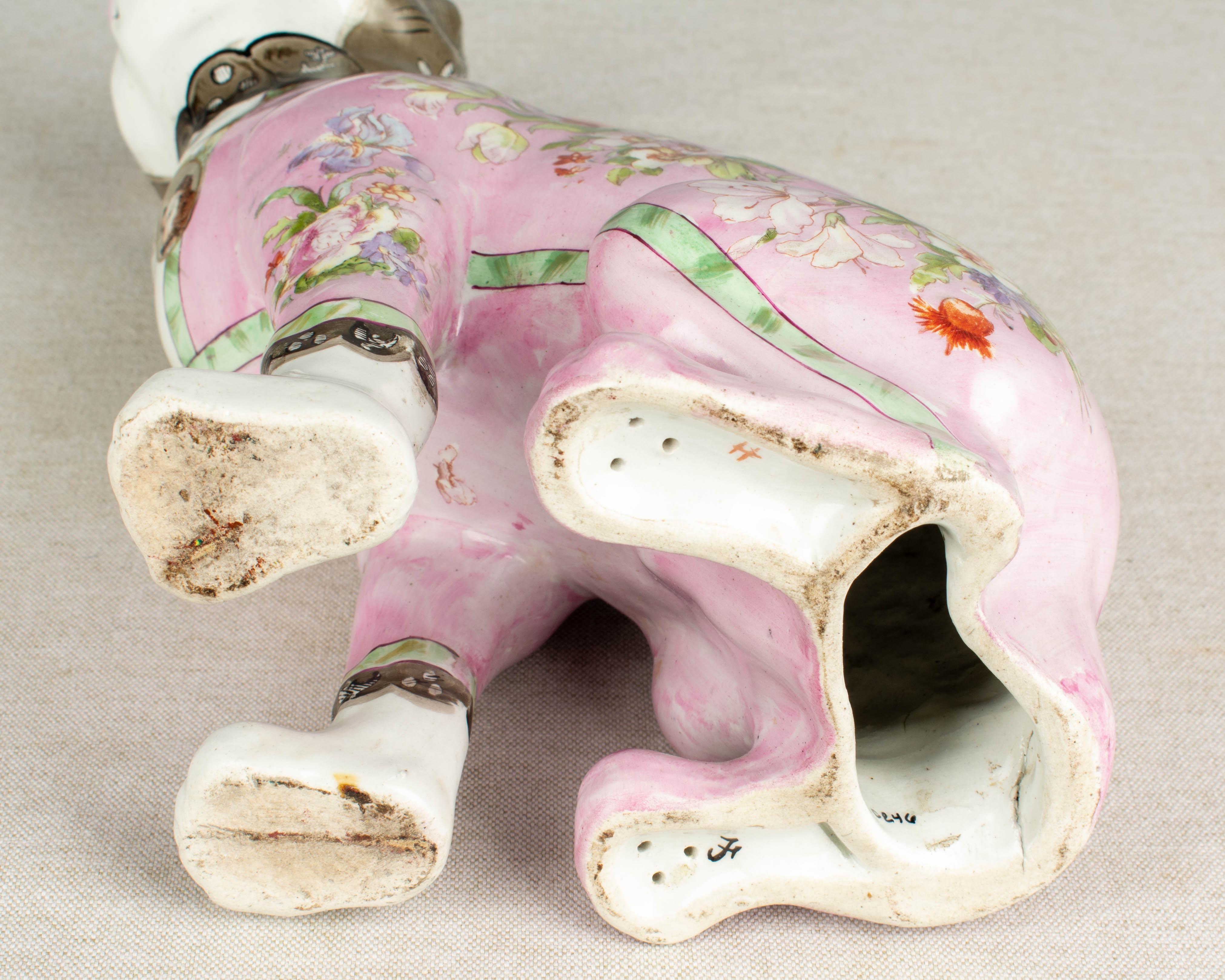 Late 19th Century Galle Faience Dog 6