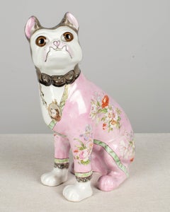 Late 19th Century Galle Faience Dog