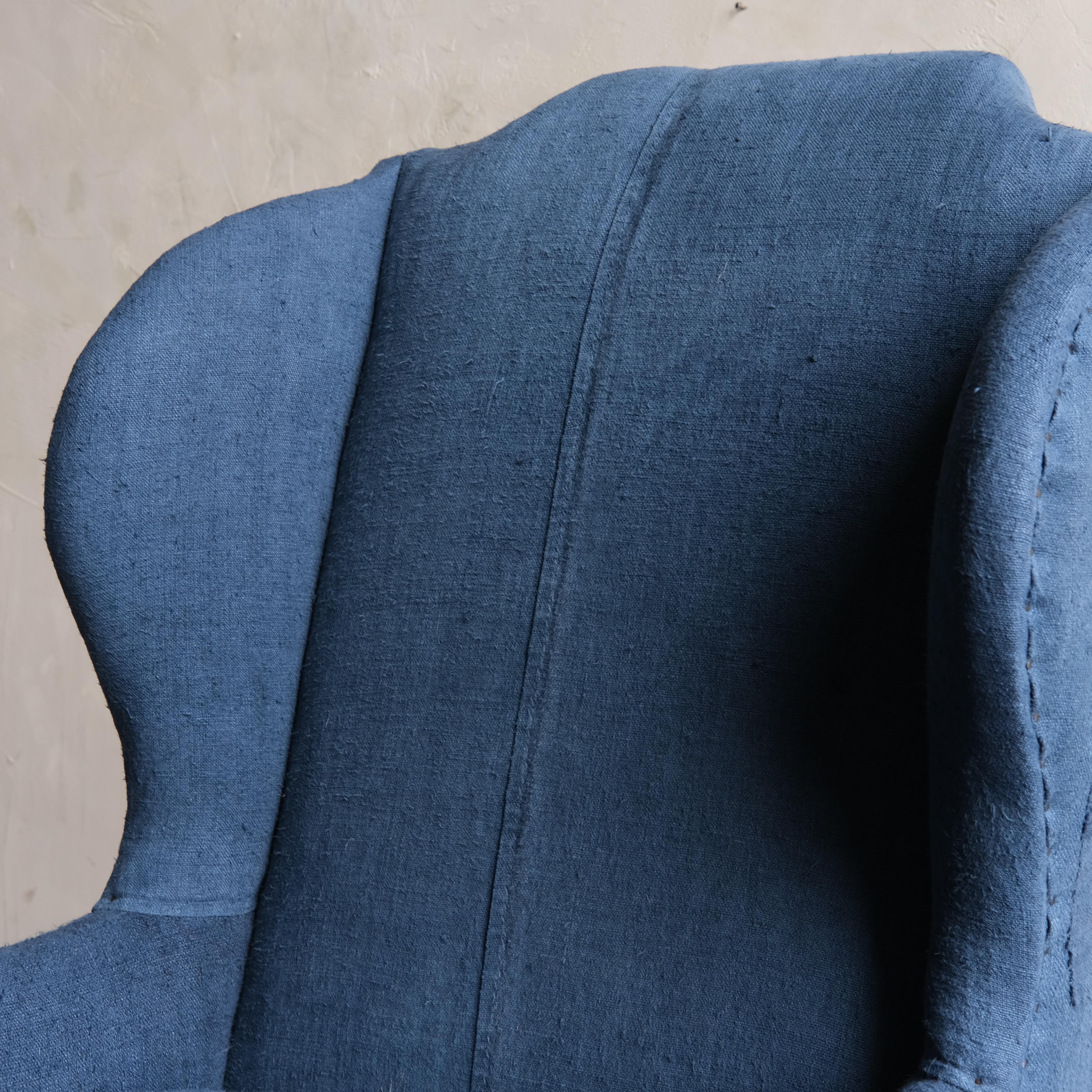 Late 19th Century George I Style Walnut Wingback Armchair 6