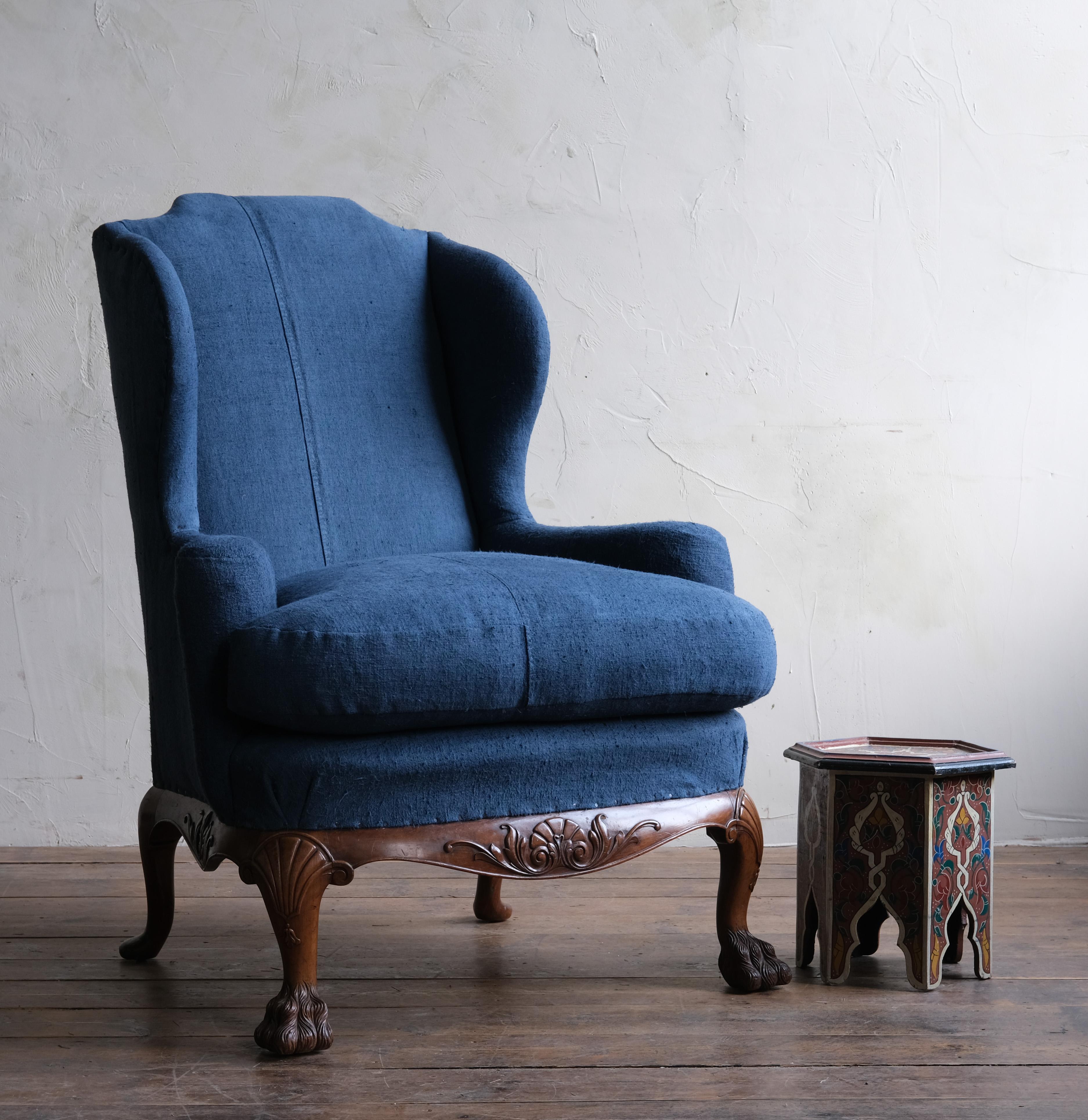 Late 19th Century George I Style Walnut Wingback Armchair For Sale 14
