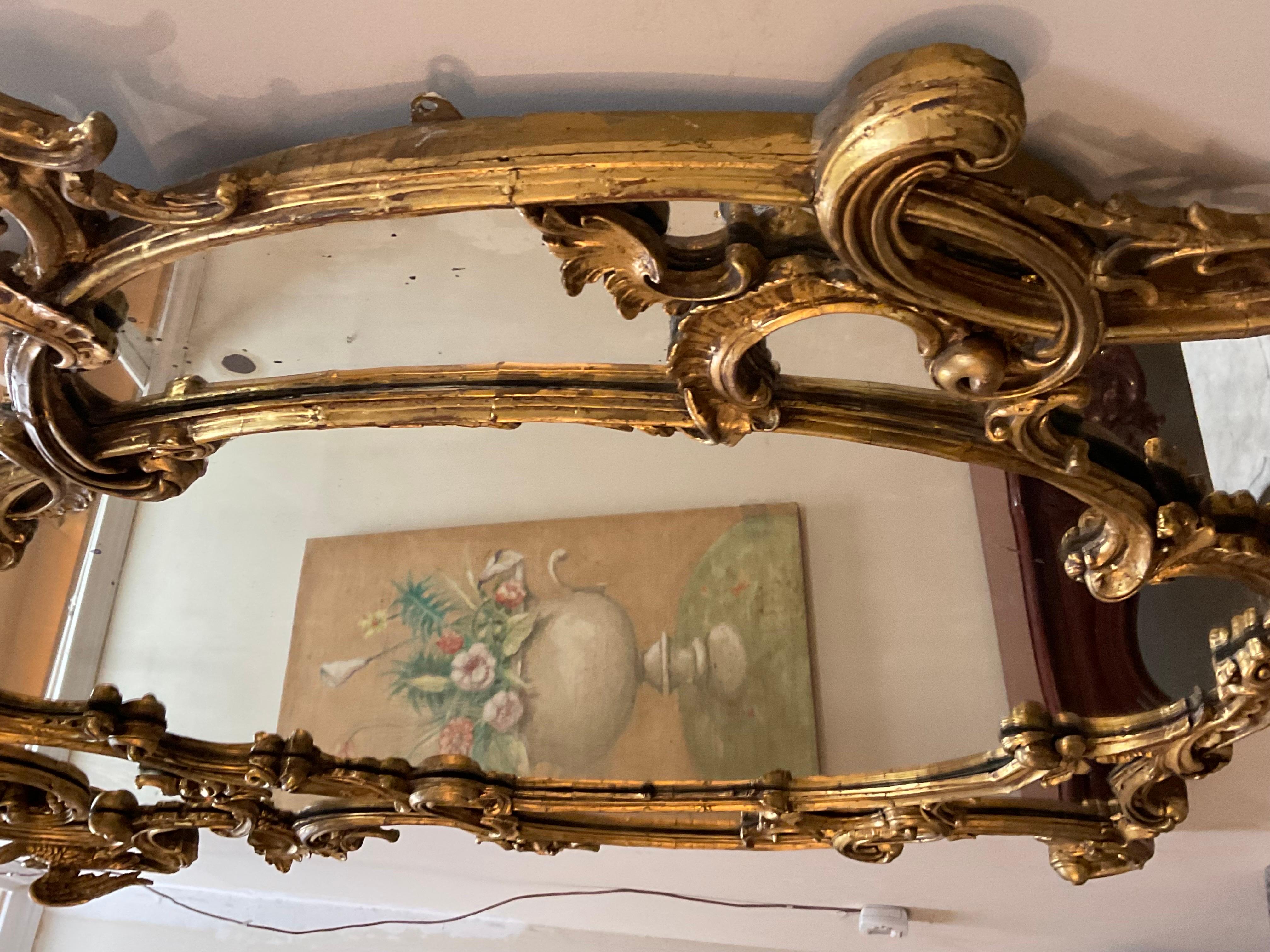Late 19th Century Georgian Mirror In Good Condition For Sale In Dallas, TX