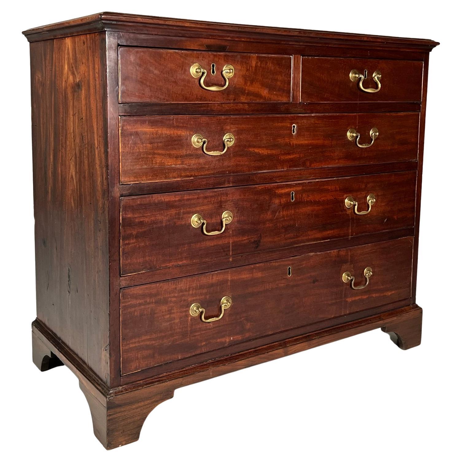 Late 19th Century Georgian Revival Chest of Drawers For Sale