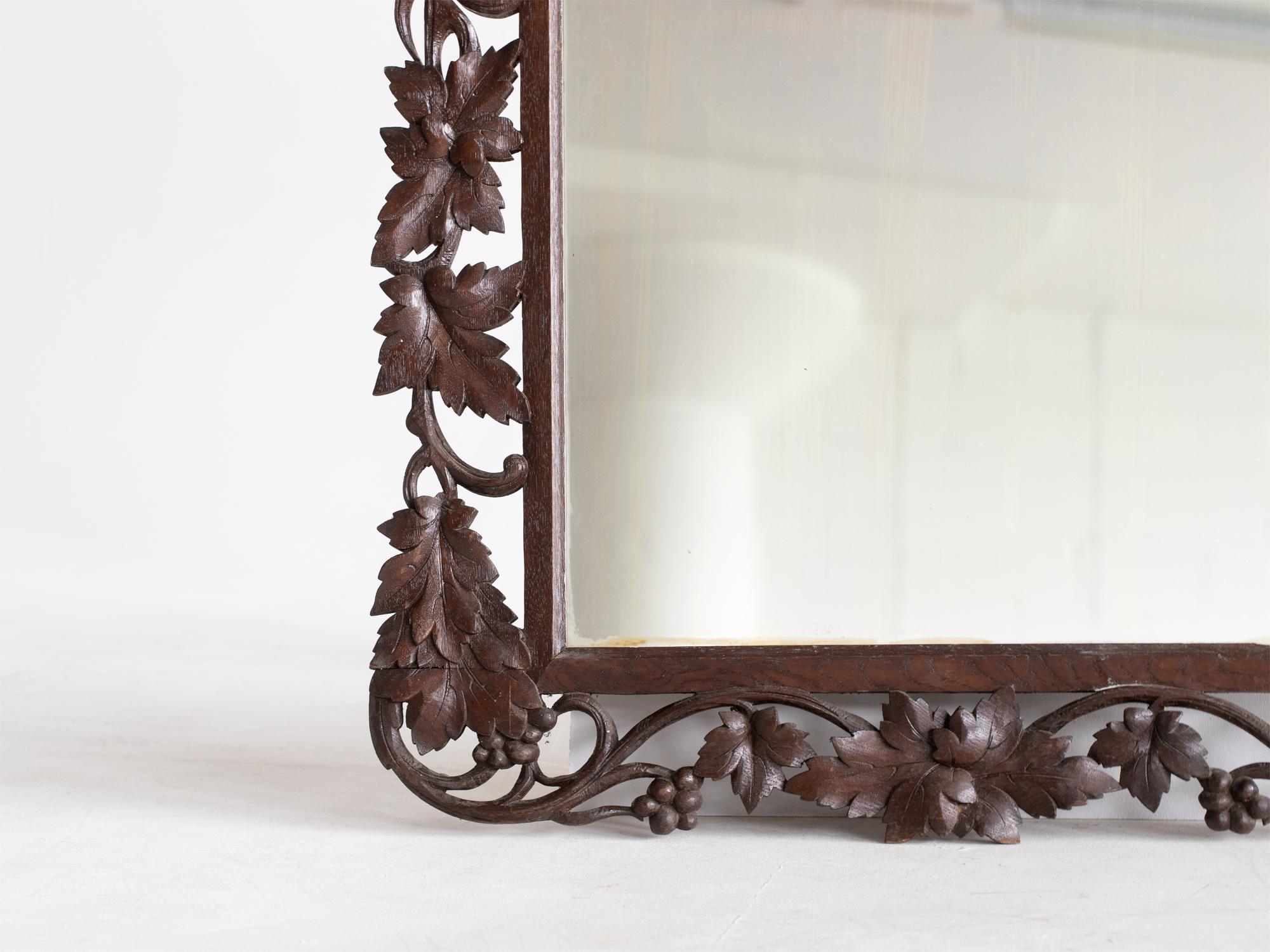 Late 19th Century German Black Forest Mirror For Sale 2