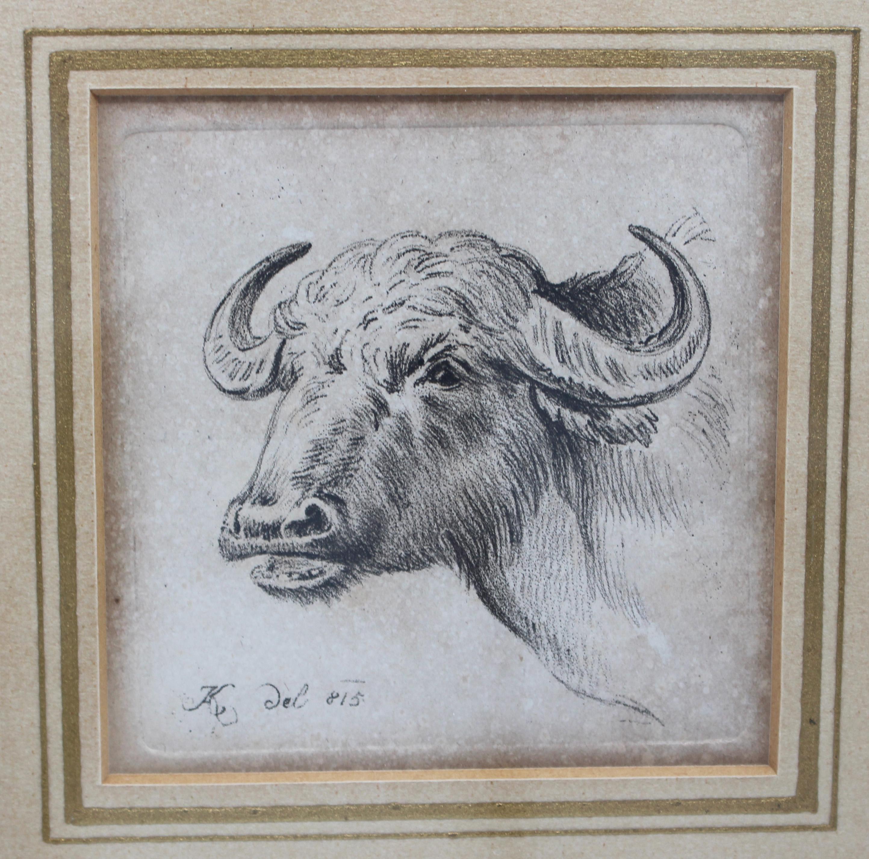 Grabado del artista Friederich Wilhelm Kuhnert 