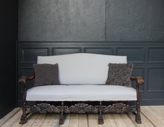 Late 19th Century German Carved Walnut Sofa