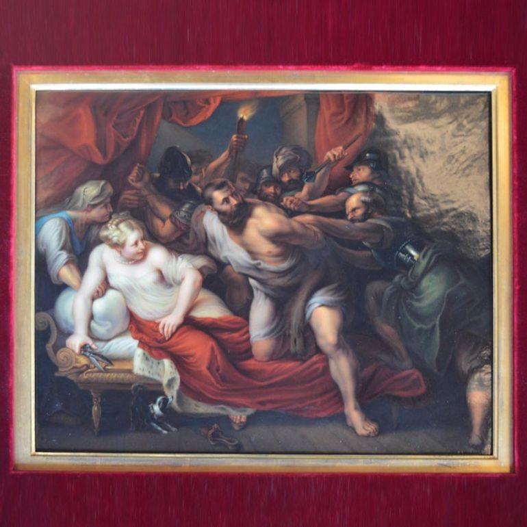 Late 19th Century, German KPM, Hand Painted Porcelain Plaque For Sale 4