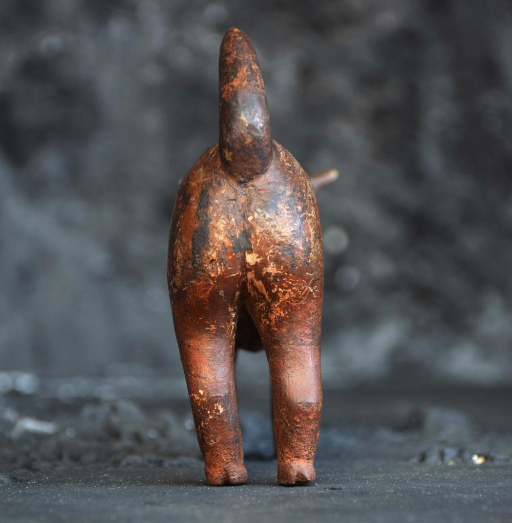 Late 19th Century German Naive Folk Art Hand Carved Figure of a Dog  6